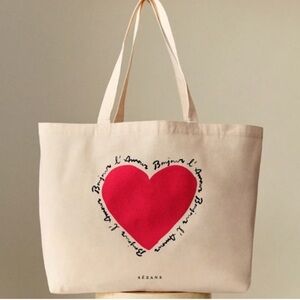 Sezane L’amour Tote Bag